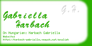 gabriella harbach business card